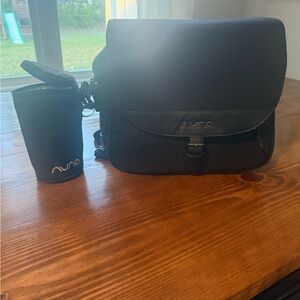 Black Baby Bag Set with Structured Design